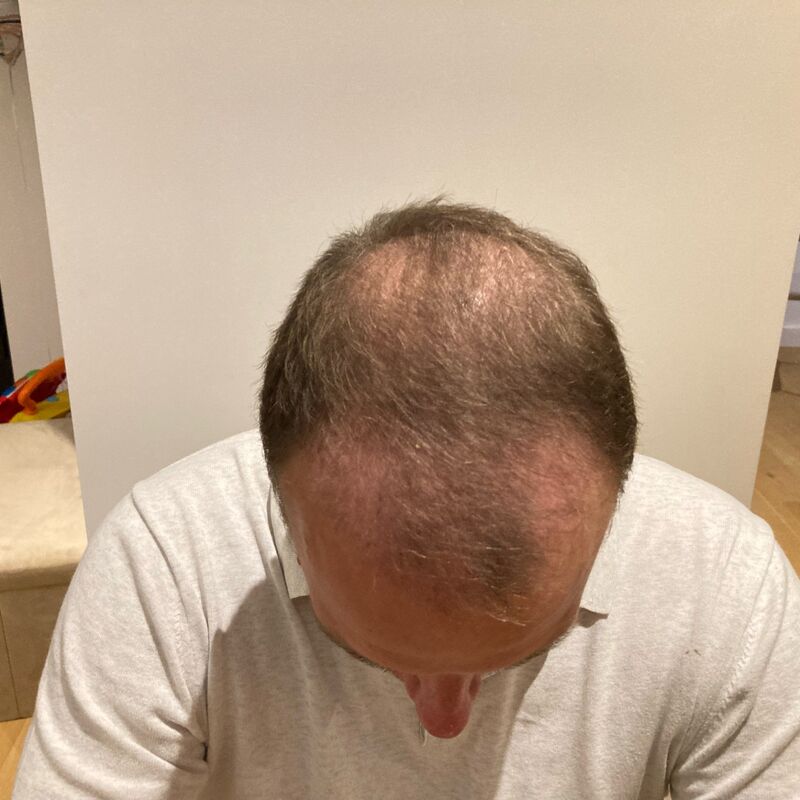 Guy, erg blij met hoe alles gelopen is